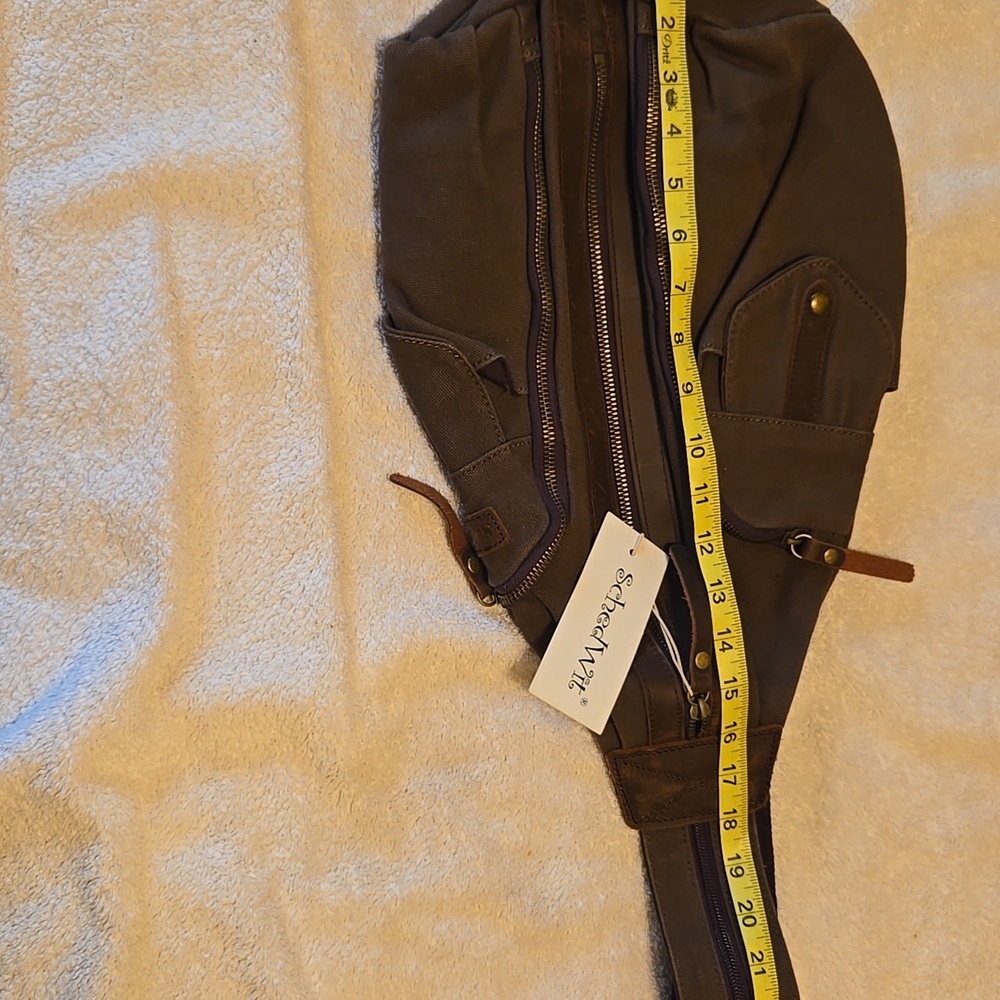 Brown Canvas Backpack - Picture 4 of 7